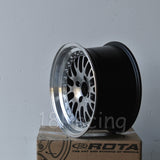 Rota Wheels Flush 1580 4X100 20 67.1 Hyperblack with Polish Lip