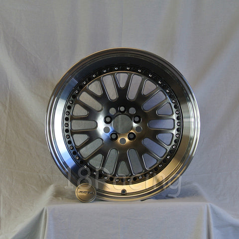 Rota Wheels Flush 1790 5X100 42 73 Hyperblack with Polish Lip