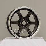 Rota Wheels Grid 1670 4X100 40 67.1 Gunmetal with Polish Lip