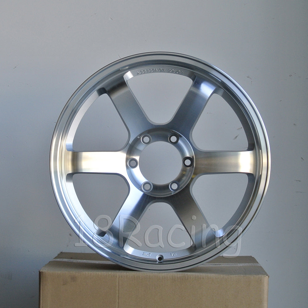 Rota Wheels Grid  20x8.5  6x139.7 10 110 Full Royal Silver with No Caps.