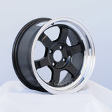 Rota Wheels Grid V 1570 4X100 20 67.1 Black with Polish Lip