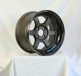 Rota Wheels Grid V 1580 4X100 0 67.1 Flat Gunmetal with Yamaha Black Lip