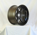 Rota Wheels Grid V 1580 4X100 0 67.1 Flat Gunmetal with Yamaha Black Lip