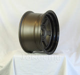 Rota Wheels Grid V 1580 4X100 0 67.1 Flat Gunmetal with Yamaha Black Lip