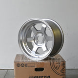 Rota Wheels Grid V 1590 4X100 0 67.1 Full Polish Silver