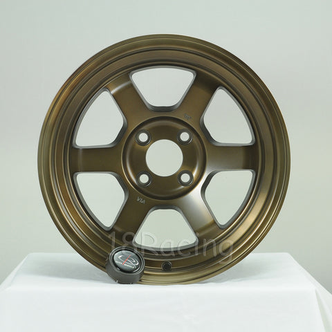 Rota Wheels Grid V 1590 4X114.3 -15 73 Full Royal Sport Bronze
