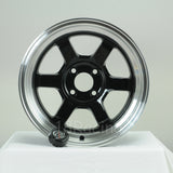 Rota Wheels Grid V 1580 4X100 0 67.1 Black with Polish Lip