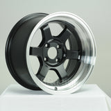 Rota Wheels Grid V 1580 4X100 0 67.1 Black with Polish Lip