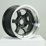 Rota Wheels Grid V 1580 4X114.3 0 73 Black with Polish Lip