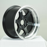 Rota Wheels Grid V 1580 4X100 0 67.1 Black with Polish Lip