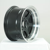 Rota Wheels Grid V 1580 4X100 0 67.1 Black with Polish Lip