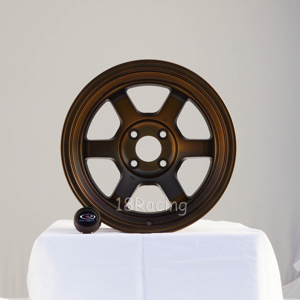 Rota Wheels Grid V 1580 4X114.3 0 73 Full Royal Sport Bronze