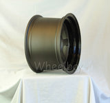 Rota Wheels Grid V 1590 4X100 0 67.1 Flat gumetal with Glossy Black lip