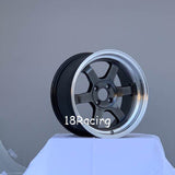 Rota Wheels Grid V 1570 4X100 20 67.1 Hyper Black with Polish Lip