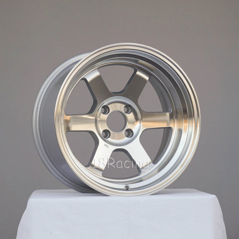 Rota Wheels Grid V 1690 4X100 -15 67.1 Full Polish Silver