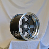 Rota Wheels Grid V 1690 4X100 -15 67.1 Gunmetal with Polish Lip