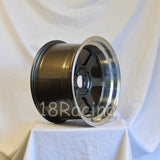 Rota Wheels Grid V 1690 4X100 -15 67.1 Gunmetal with Polish Lip