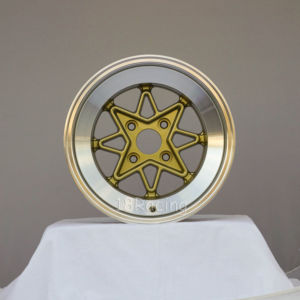 Rota Wheels Hachiju 1590 4X100 0 67.1  Gold with Polish Lip