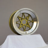 Rota Wheels Hachiju 1590 4X100 0 67.1  Gold with Polish Lip