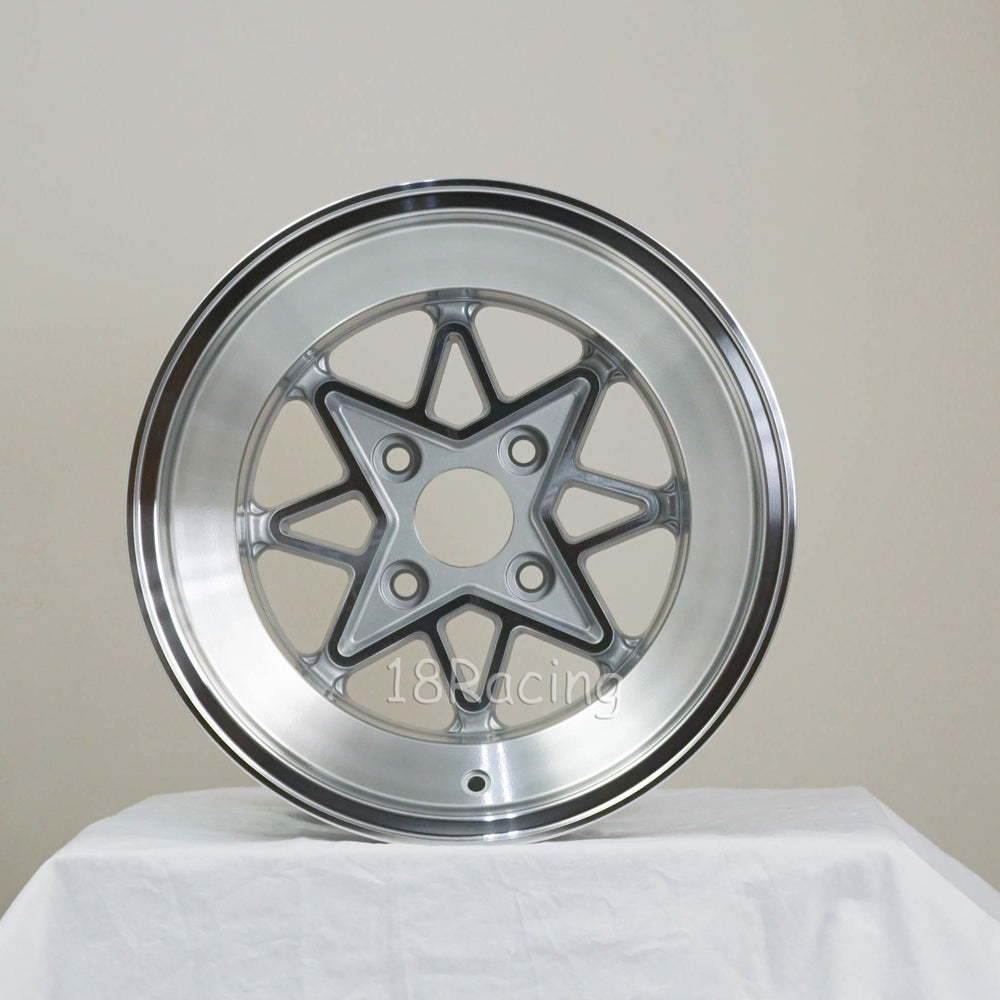 Rota Wheels Hachiju 1590 4X114.3 -15 73 Full Polish Silver