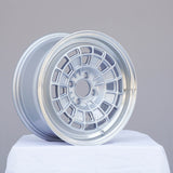 Rota Wheels HB10 1570 4X100 35 56.1 Silver with Polish Lip