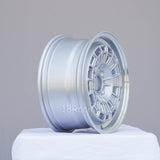 Rota Wheels HB10 1570 4X100 35 56.1 Silver with Polish Lip