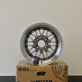 Rota Wheels Kensei 1580 4X114.3 0 73 Hyperblack with Polish Lip