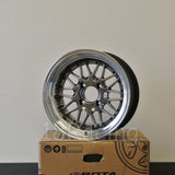 Rota Wheels Kensei 1580 4X100 0 67.1 Hyperblack with Polish Lip