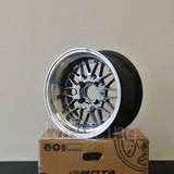 Rota Wheels Kensei 1580 4X100 0 67.1 Hyperblack with Polish Lip