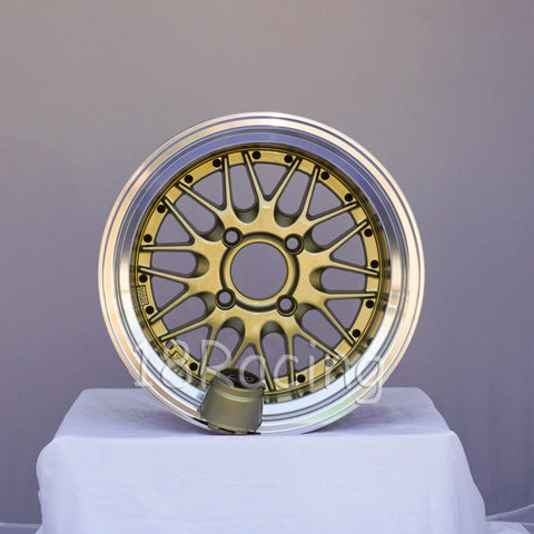 Rota Wheels Kensei 1570 4X100 25 57.1 Gold with Polish Lip