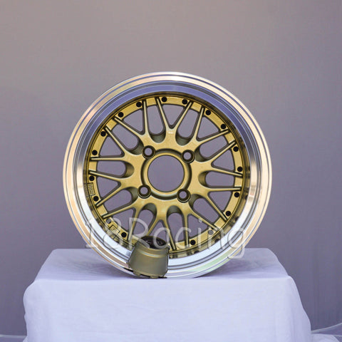 Rota Wheels Kensei 1580 4X114.3 -10 73 Gold with Polish Lip