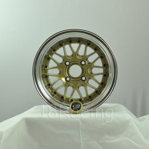 Rota Wheels Kensei 1590 4X114.3 0 73 Gold with Polish Lip