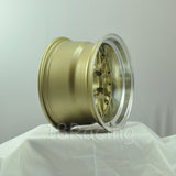 Rota Wheels Kensei 1590 4X114.3 -15 73 Gold with Polish Lip