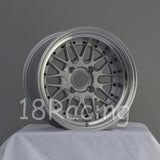 Rota Wheels Kensei 1590 4X100 -15 67.1 Silver with Polish Lip