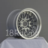 Rota Wheels Kensei 1590 4X100 -15 67.1 Silver with Polish Lip
