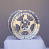 Rota Wheels Kyusha 1570 4X100 38 67.1 Full Polish Silver