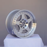 Rota Wheels Kyusha 1570 4X95.25 25 72.6 FULL POLISH SILVER