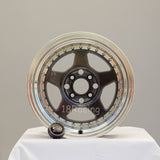 Rota Wheels Kyusha 1580 4X100 0 67.1 Hyperblack with Polish Lip