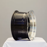 Rota Wheels Kyusha 1580 4X100 0 67.1 Hyperblack with Polish Lip
