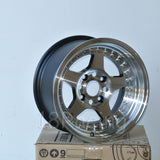 Rota Wheels Kyusha 1580 4X100 0 67.1 Full Polish Black