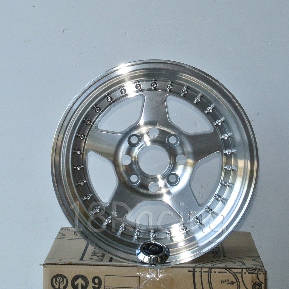 Rota Wheels Kyusha 1580 4X114.3 0 73 Full Polish Silver