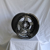 Rota Wheels Kyusha 1580 4X114.3 -10 73 Flat Black with Black Lip