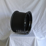 Rota Wheels Kyusha 1580 4X114.3 -10 73 Flat Black with Black Lip