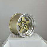 Rota Wheels Kyusha 1590 4X114.3 -15 73 Gold with Polish Lip