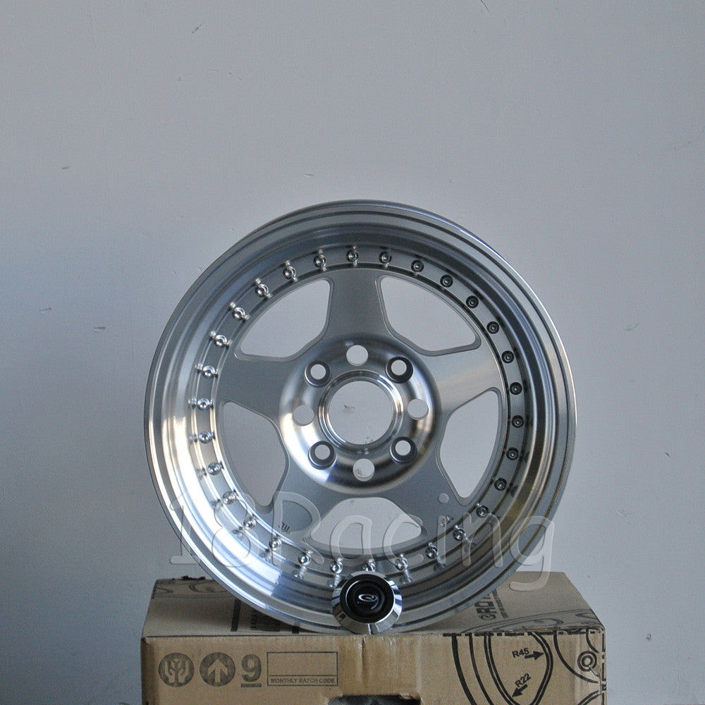Rota Wheels Kyusha 1590 4X114.3 -15 73 Full Polish Silver