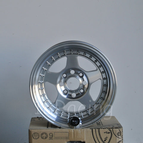 Rota Wheels Kyusha 1590 4X114.3 -15 73 Full Polish Silver