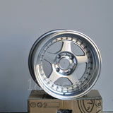 Rota Wheels Kyusha 1590 4X114.3 -15 73 Full Polish Silver