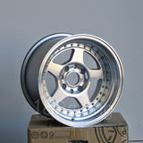 Rota Wheels Kyusha 1590 4X114.3 -15 73 Full Polish Silver