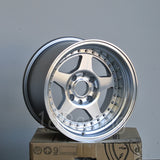 Rota Wheels Kyusha 1590 4X114.3 -15 73 Full Polish Silver