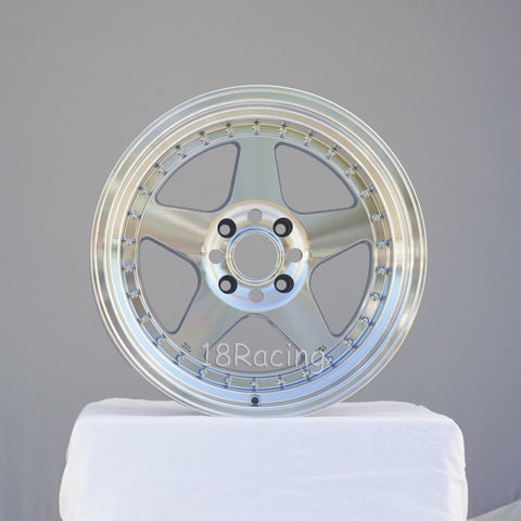 Rota Wheels Kyusha 1790 4X114.3 10 73 Full Polish Silver